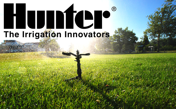 Our Castle Rock sprinkler repair team installs Hunter irrigation equipment